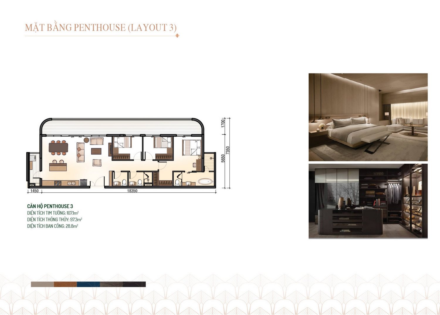 Mặt bằng Penthouse layout 3 KITA Airport City Cần Thơ